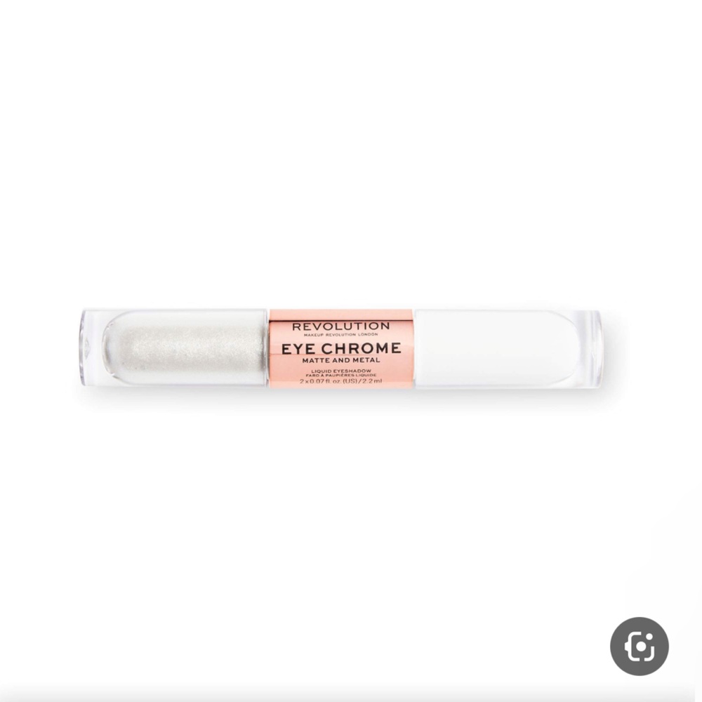 Revolution Eye Chrome Duo in Metallic Silver and Pure White